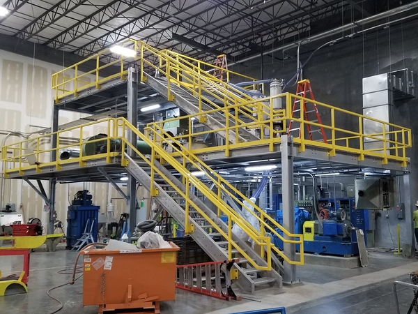Equipment Mezzanine Midwest Equipment and Structural Steel Install